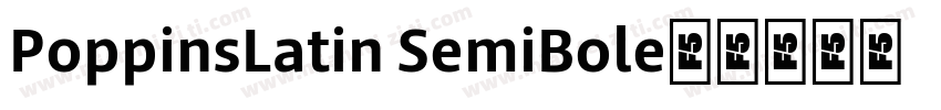 PoppinsLatin SemiBol字体转换